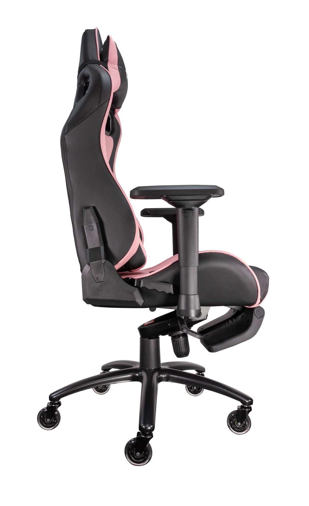 Talius Silla Caiman V2 Gaming Negra/Rosa, Reposapies, 4d, Frog