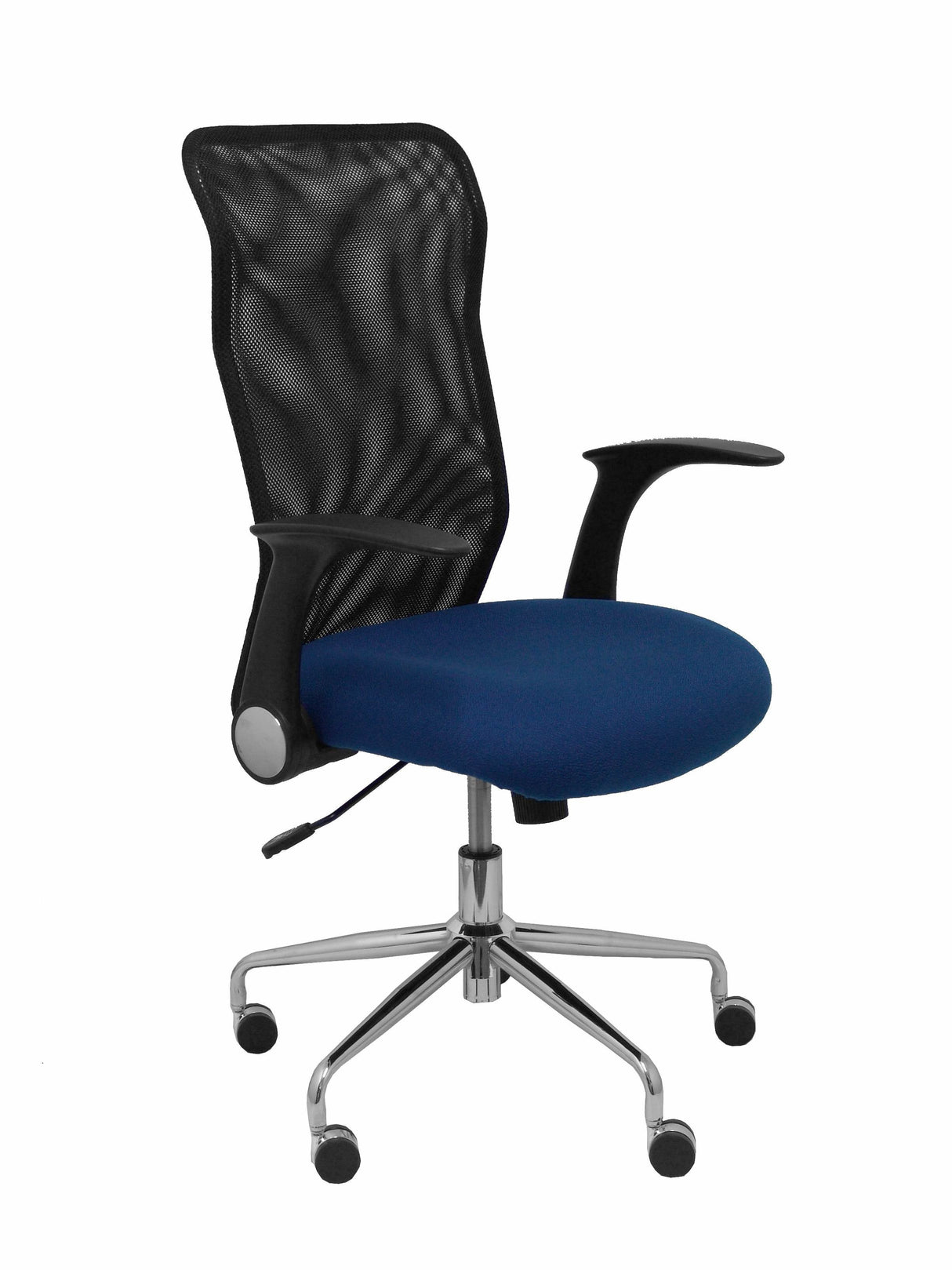 Silla Minaya Respaldo Malla Negro Asiento Bali Az