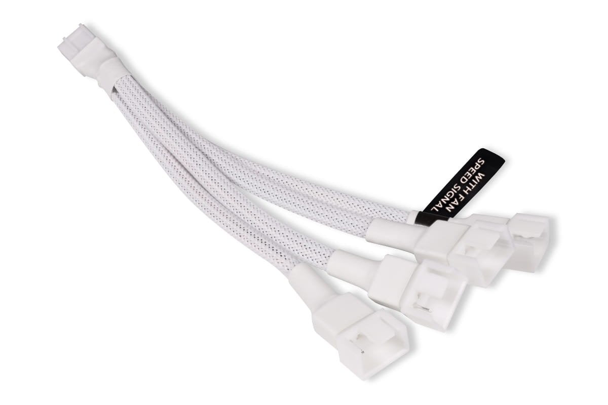 Alphacool Y-Splitter 4-Pin Auf 4x 4-Pin Pwm 15cm - Blanco