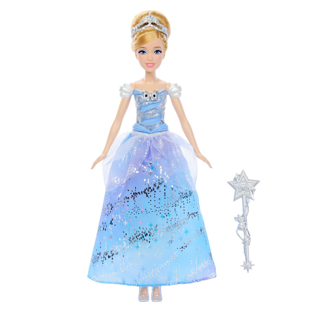 Mattel Disney Prinzessin Cinderella-Modepuppe Im Bezaubernden Ballkleid (Mit Licht Und Geräuschen) Jbf94