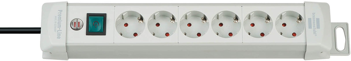 EAN 4007123624201 - Brennenstuhl 1955560100 base múltiple 3 m 6 salidas AC Gris imagen 1