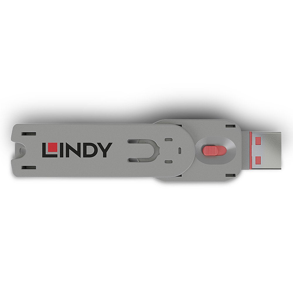 EAN 4002888406208 - Lindy 40620 bloqueador de puerto Llave de bloqueador de puerto USB tipo A Rosa Acrilonitrilo butadieno es imagen 2