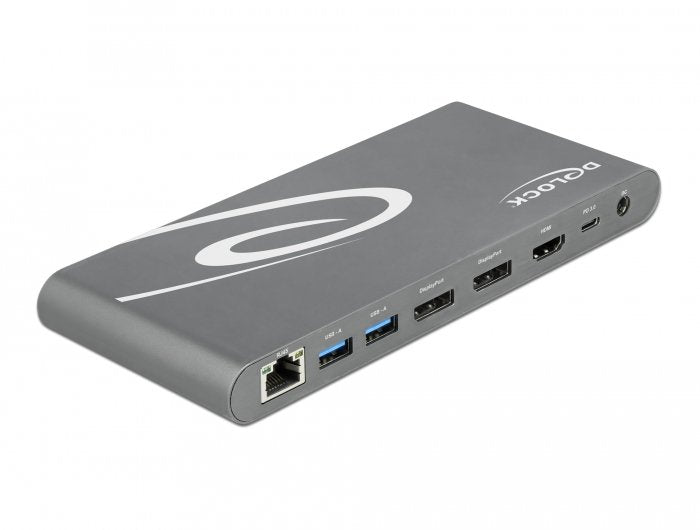 EAN 4043619877720 - DeLOCK 87772 base para portátil y replicador de puertos Alámbrico Thunderbolt 3 Gris imagen 2