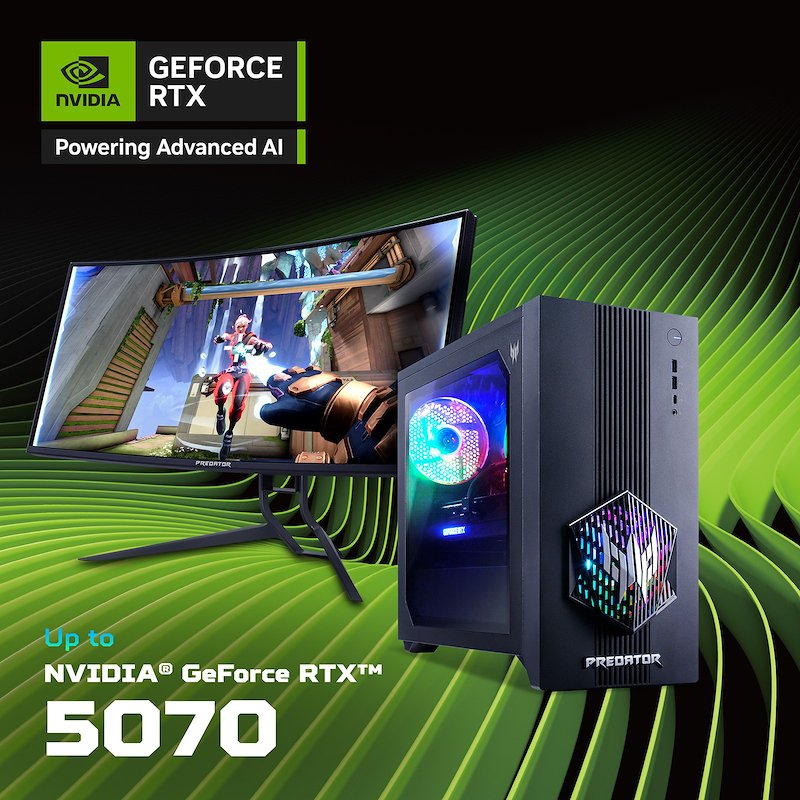 Pc Gaming Acer Predator Orion 3000 7-265f 32gb 1tbssd Rtx5070 12gb W11h