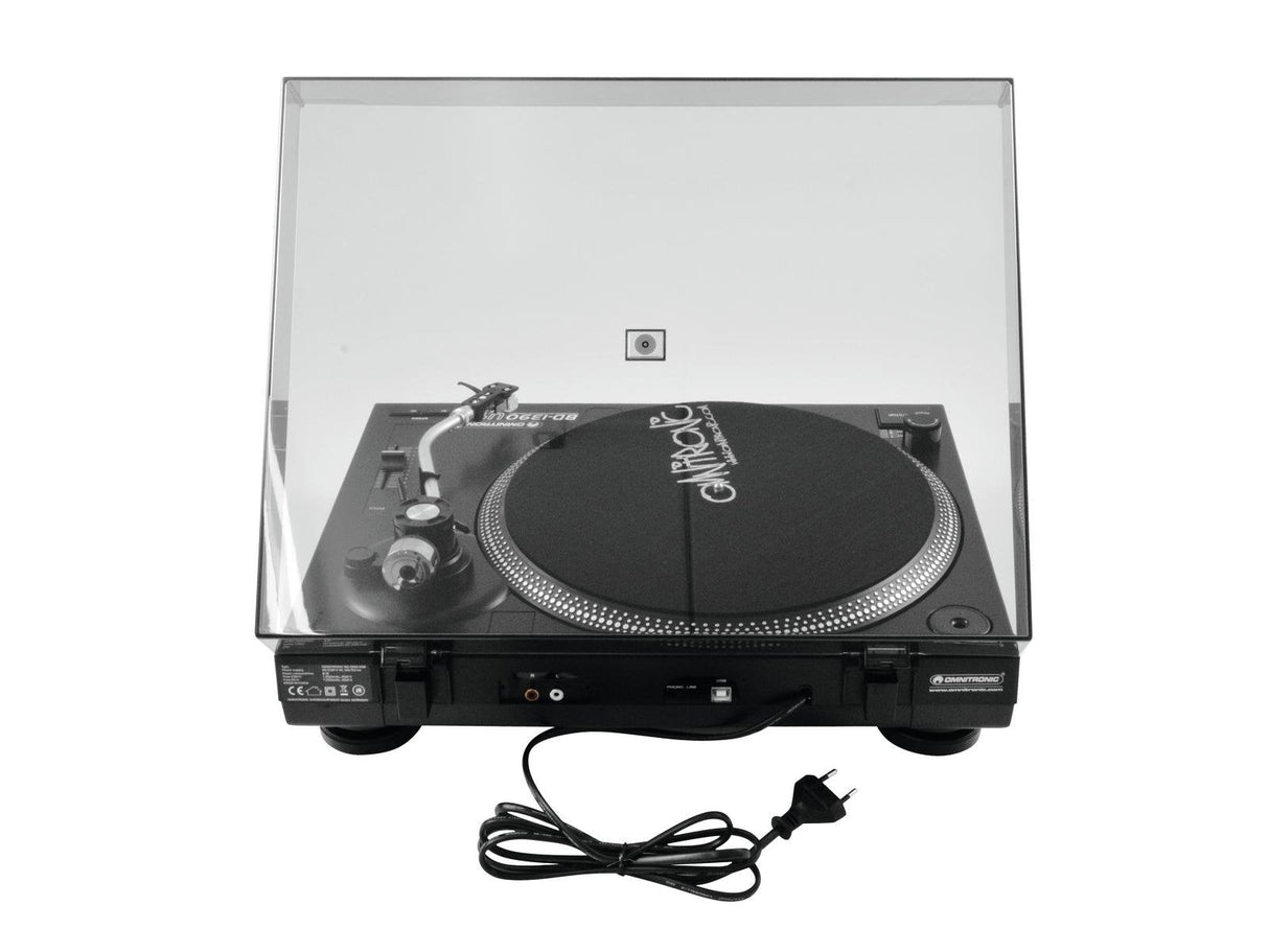 EAN 4026397356083 - Omnitronic BD-1390 Tocadiscos de tracción por correa portátil Negro imagen 5