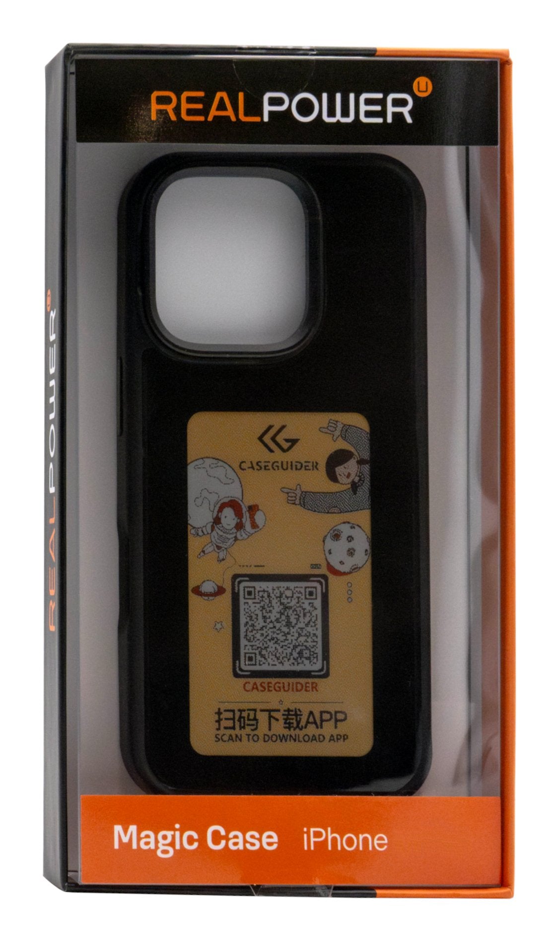 Realpower Magic Case,Iphone 16 Pro,Color Display,Magsafe,Bla