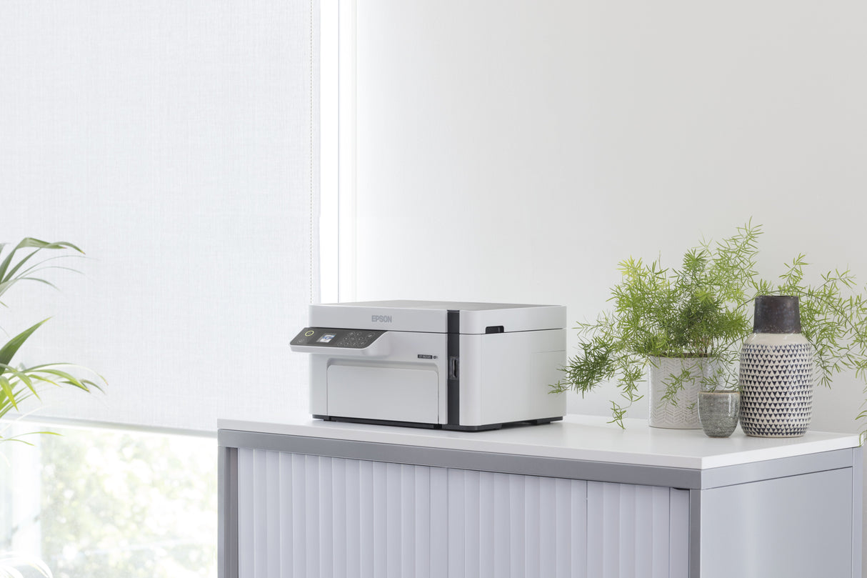 Impresora Epson Ecotank Mono M2120, 3 En 1, A4, 1200 X 2400 Ppp, 32 Ppm, Usb, Wi-Fi, 3 Aã±Os De Garantia Despues Del Registro.
