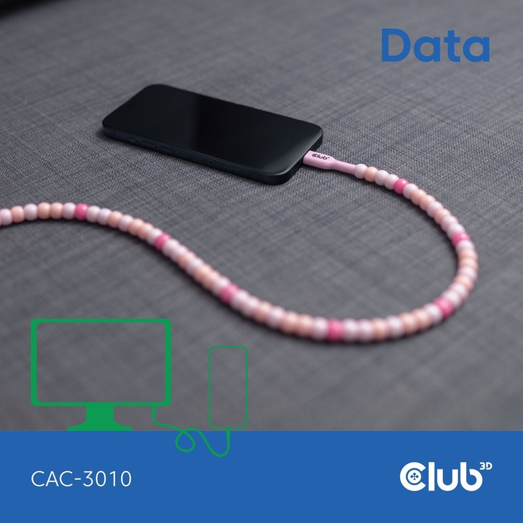 EAN 8719214473297 - CLUB3D CAC-3010 cable USB 2 m USB C Rosa imagen 3
