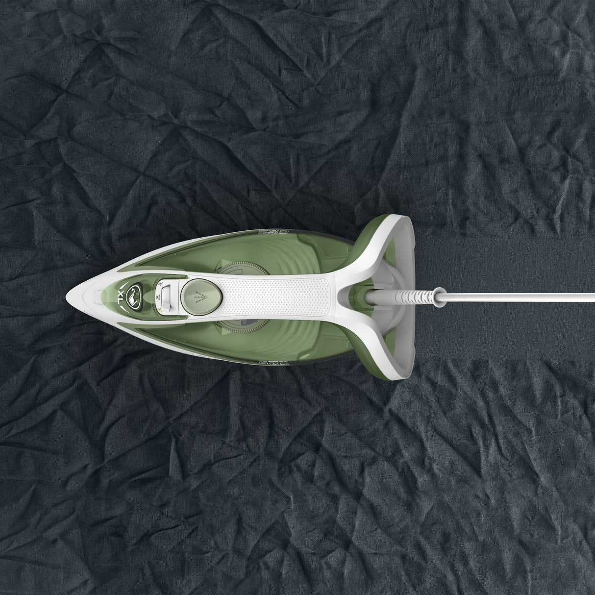 EAN 3121040087848 - Tefal Easygliss Eco FV5781 Plancha vapor-seco Suela de Durilium Airglide 2800 W Blanco, Verde imagen 10