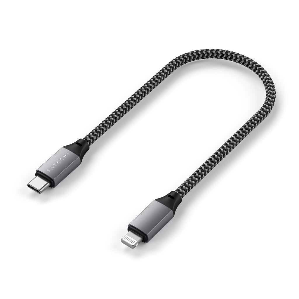Usb Cable 0.25 M Usb C Usb C/Lightning Black, Grey