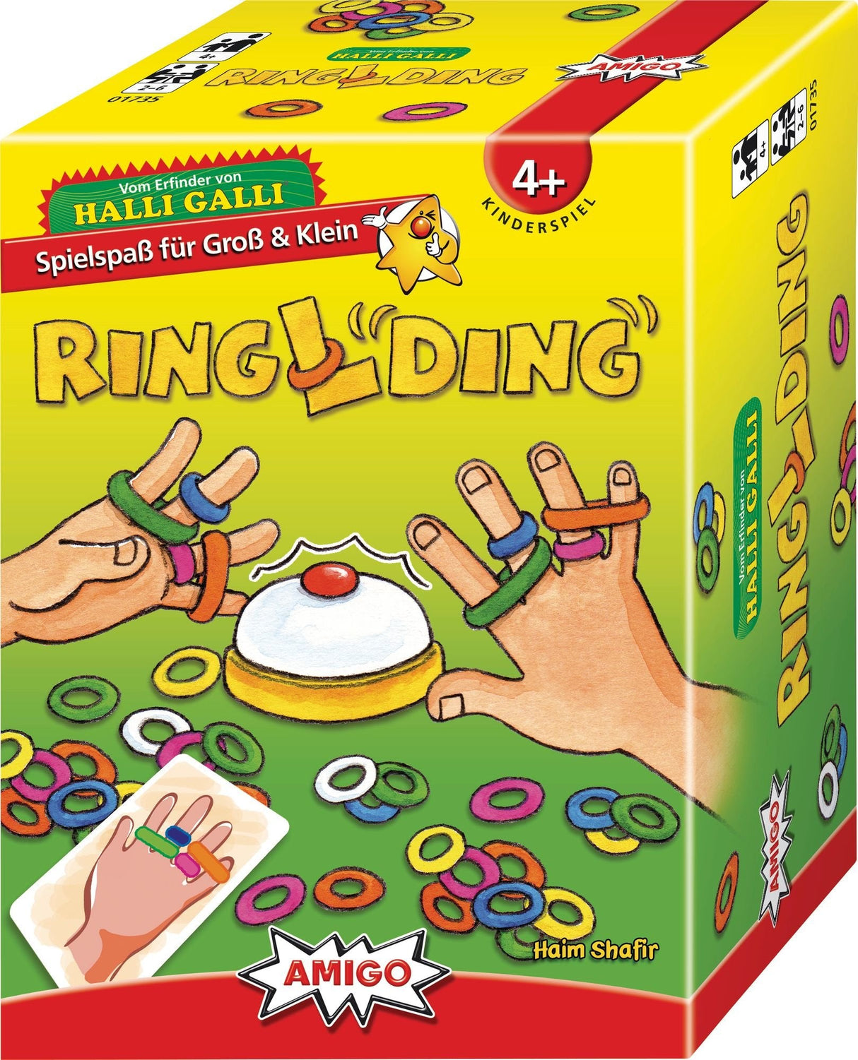 Amigo Ringlding Juego De Mesa Habilidad Motriz Fina (Destreza) Version Alemana
