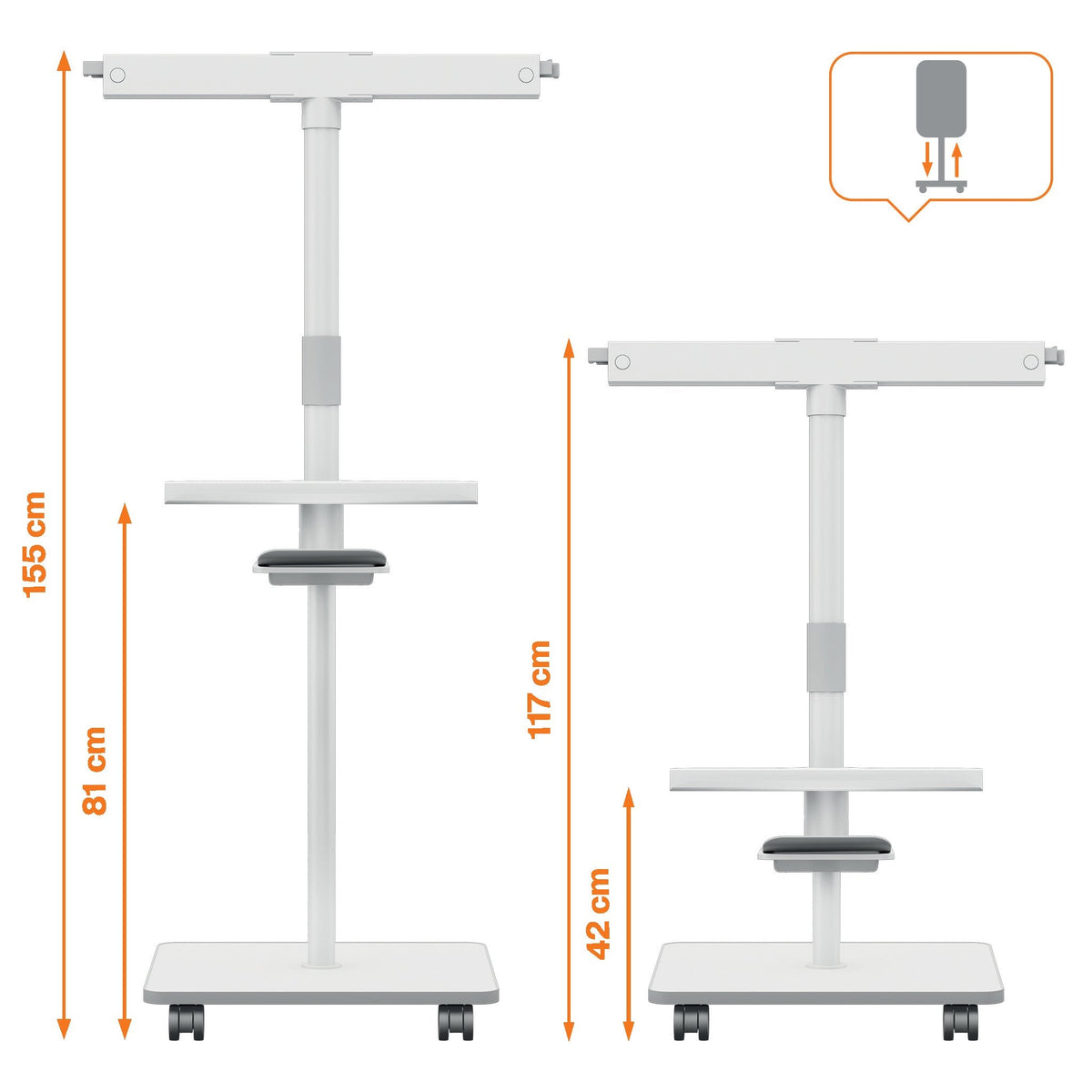 Nobo Move & Meet - Staffelei - 680 X 1040 Mm