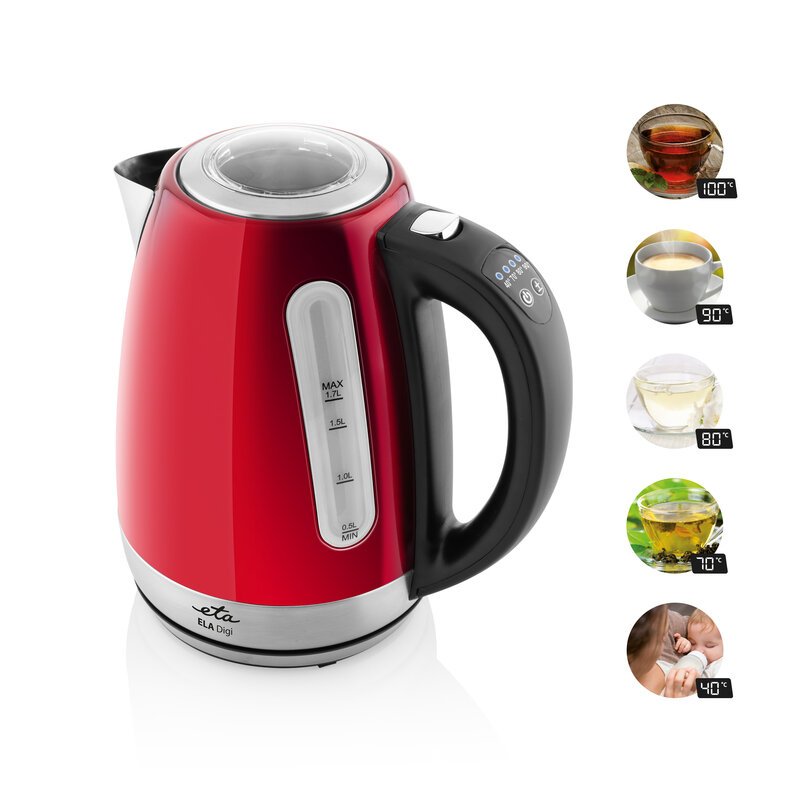 EAN 8590393325320 - Eta Digi tetera eléctrica 1,7 L 2200 W Rojo imagen 9
