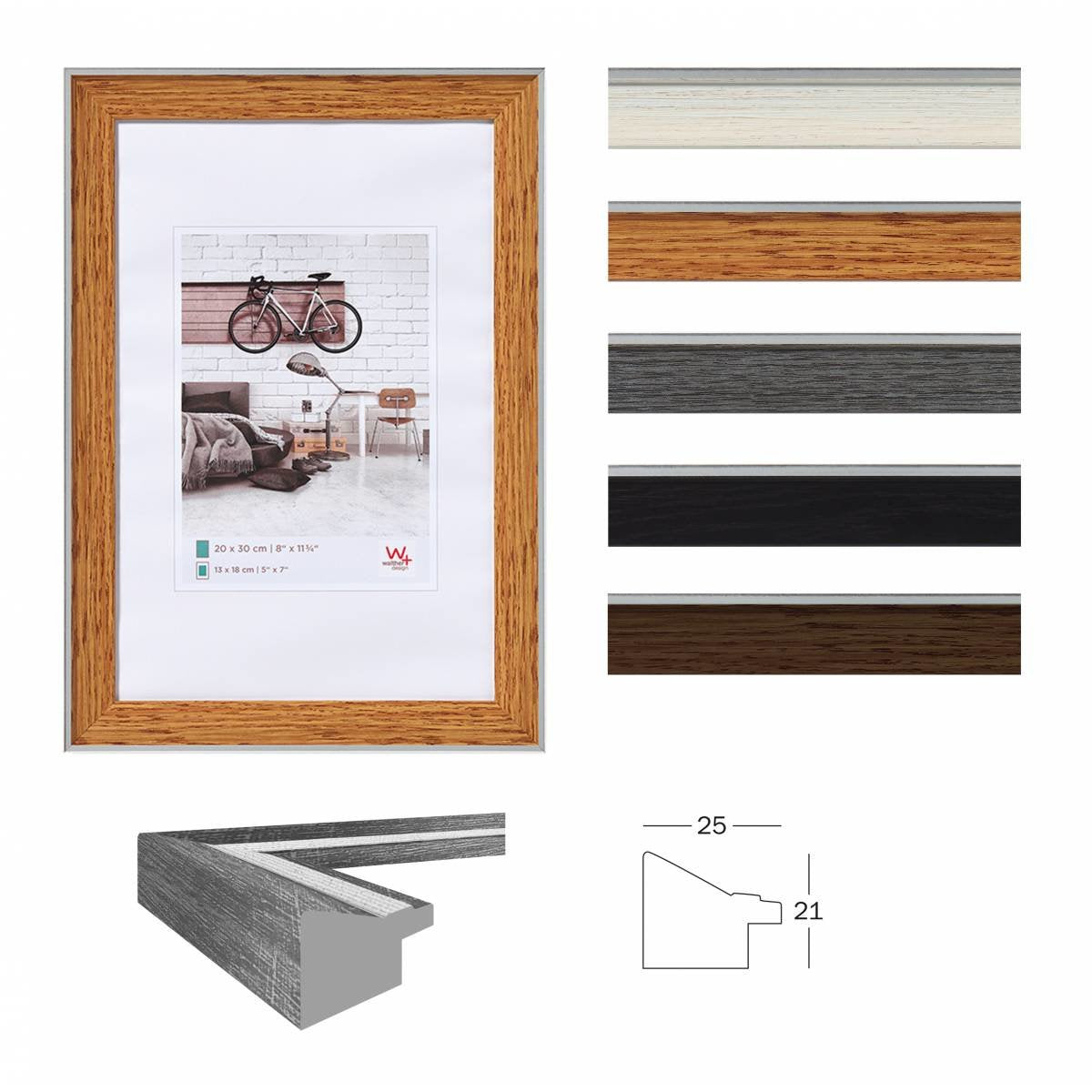 Walther Bohemian 20x30 Resina Gris En030d