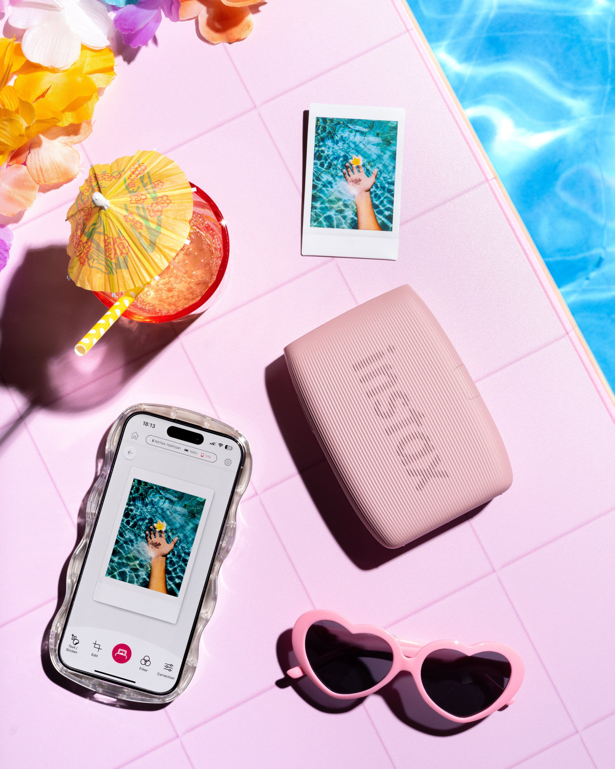 Fujifilm Instax Mini Link 3 Impresora Portatil Instantanea Bluetooth 5.1 - Impresiones En 5,1x7,6cm - Rosa