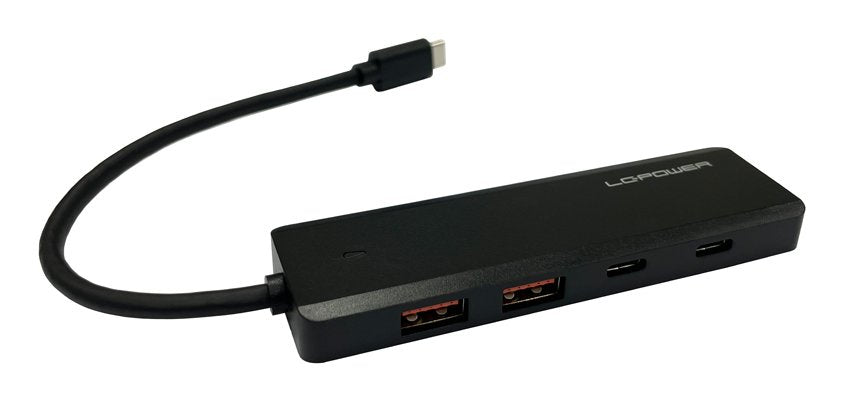 EAN 4262443280401 - LC-Power LC-HUB-U3-4-C hub de interfaz USB 3.2 Gen 2 (3.1 Gen 2) Type-A 10000 Mbit/s Negro imagen 2
