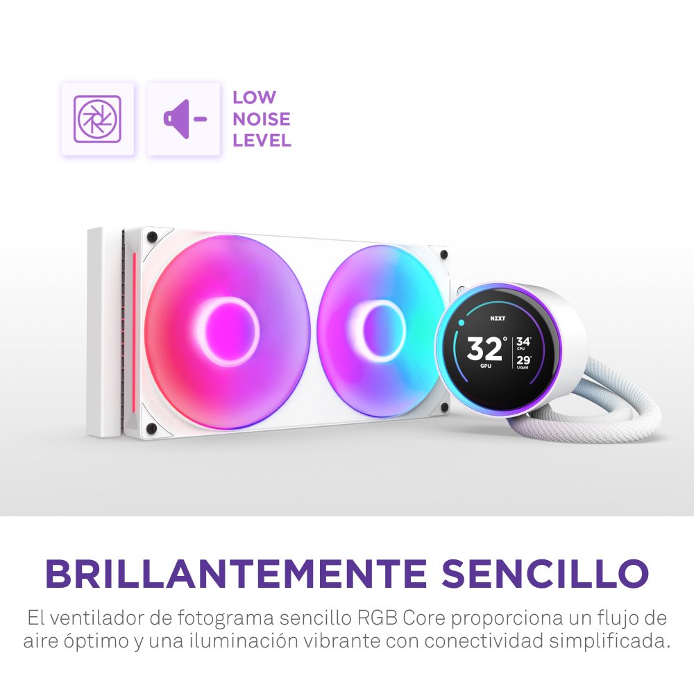 EAN 5056547204178 - NZXT Kraken Elite 280 RGB Procesador Sistema de refrigeración líquida todo en uno 14 cm Blanco 1 pieza(s) imagen 11