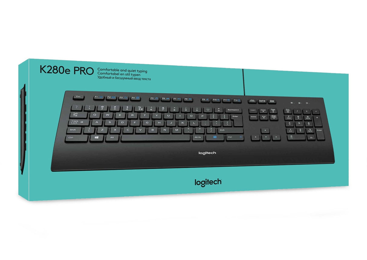 EAN 5099206046856 - Logitech K280E Pro f/ Business teclado Oficina USB QWERTY Internacional de EE.UU. Negro imagen 11