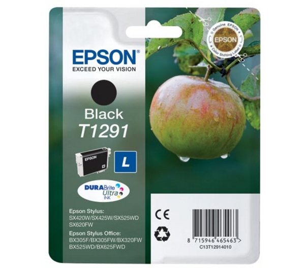 Cartucho Original Epson T1291 Negro - C13t12914010 Ml-11.2pag-380