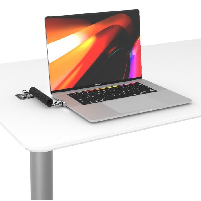 Compulocks Dual Head Coiled Cable Keyed Lock Cable Antirrobo Negro