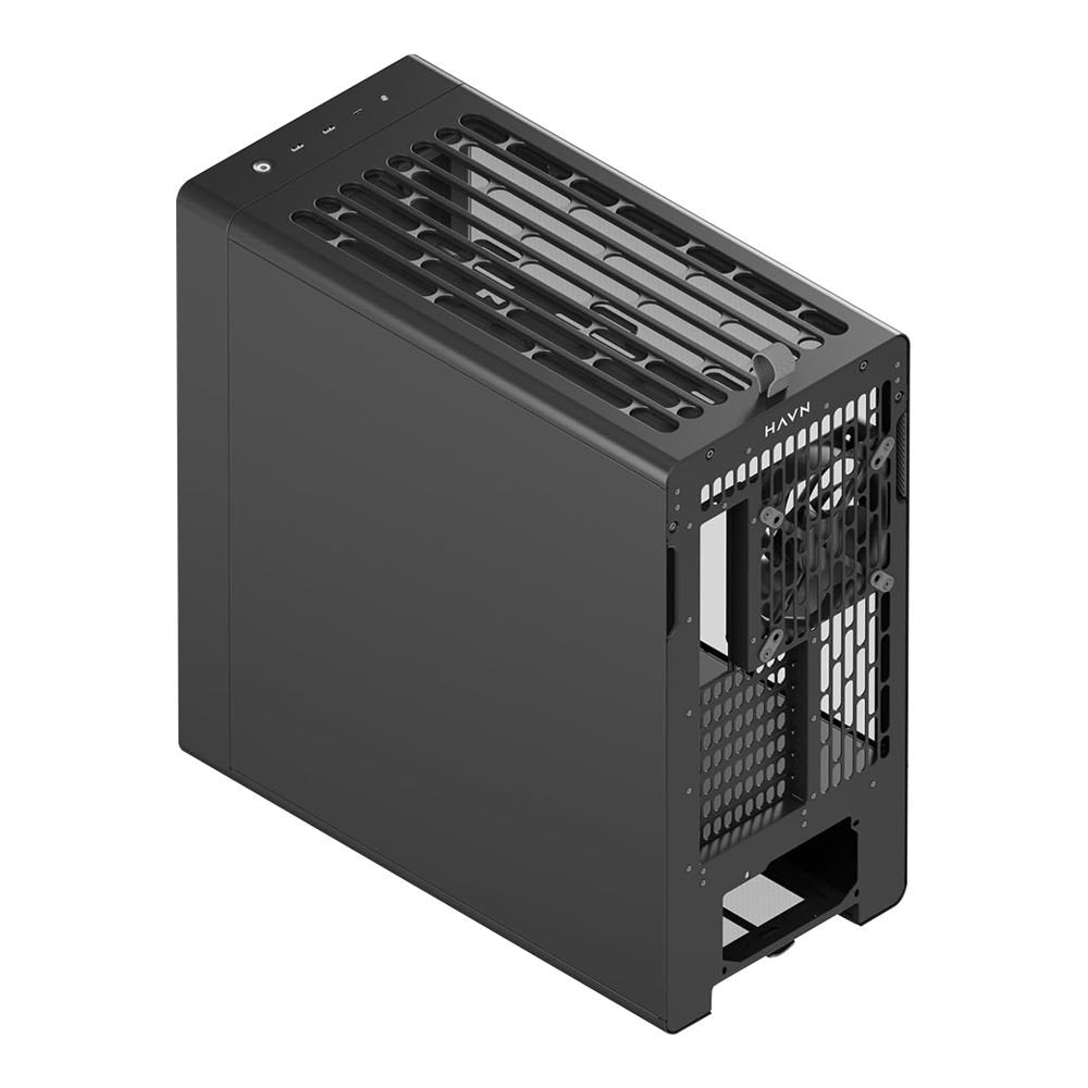 Havn Bf 360 Flow Pc Carcasa, Midi-Tower, E-Atx, Tempered Glass - Negro
