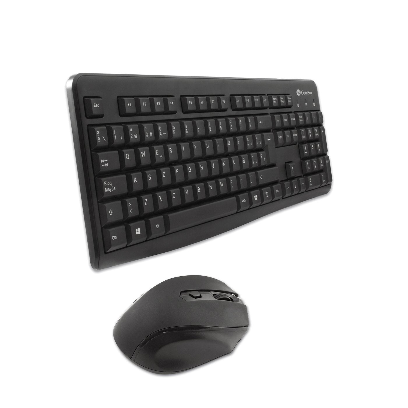 Teclado Español + Raton Coolbox Inalambrico Negro Coo Ktr 02w