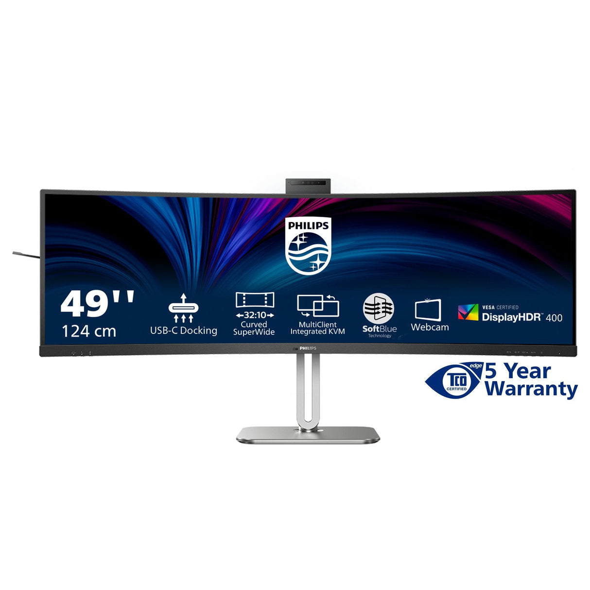 EAN 8712581802554 - Philips 49B2U6900CH/00 pantalla para PC 124 cm (48.8") 5120 x 1440 Pixeles Dual QHD LCD Negro imagen 4