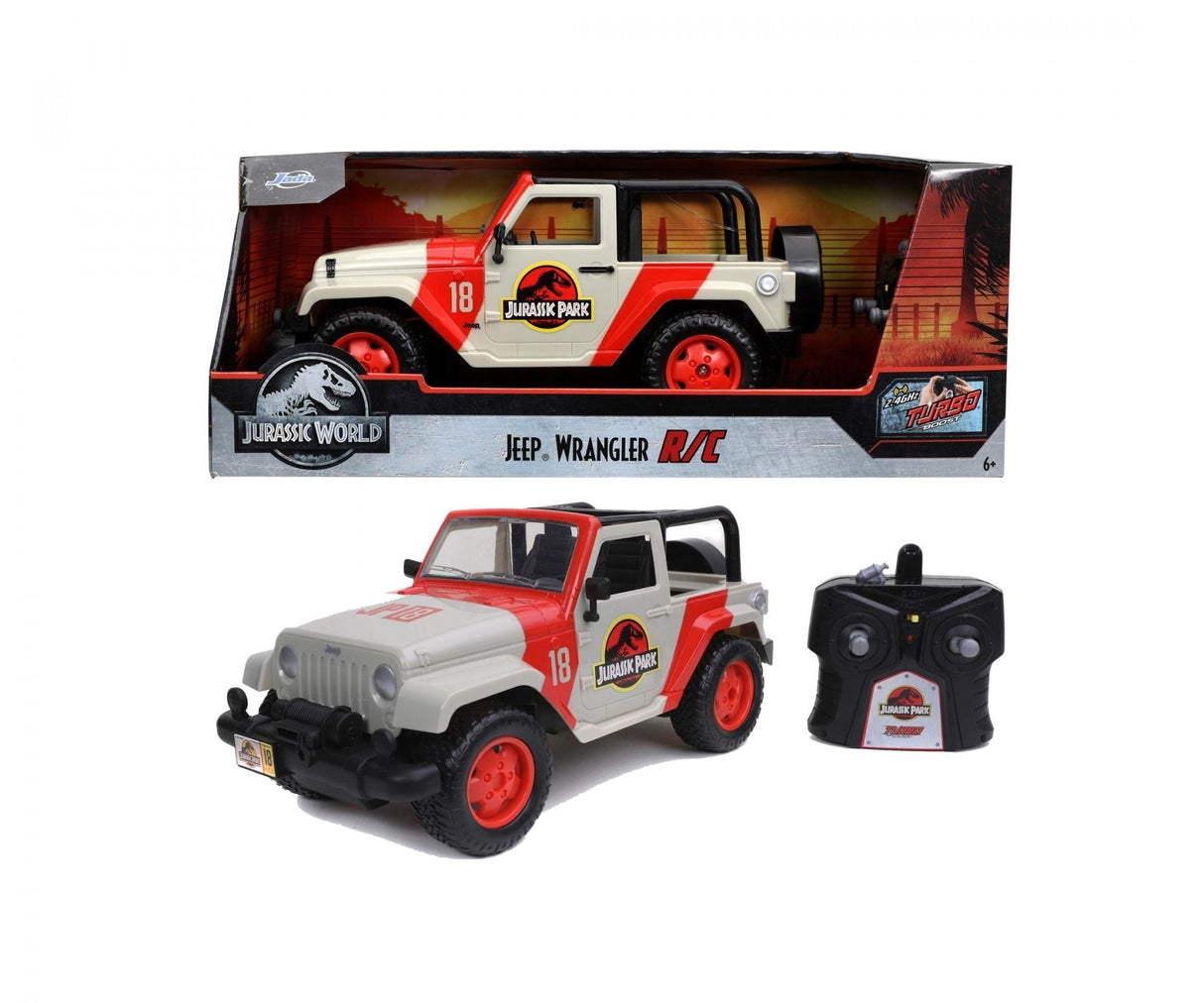Coche Radio Control Jeep Wrangler Jurassic Park