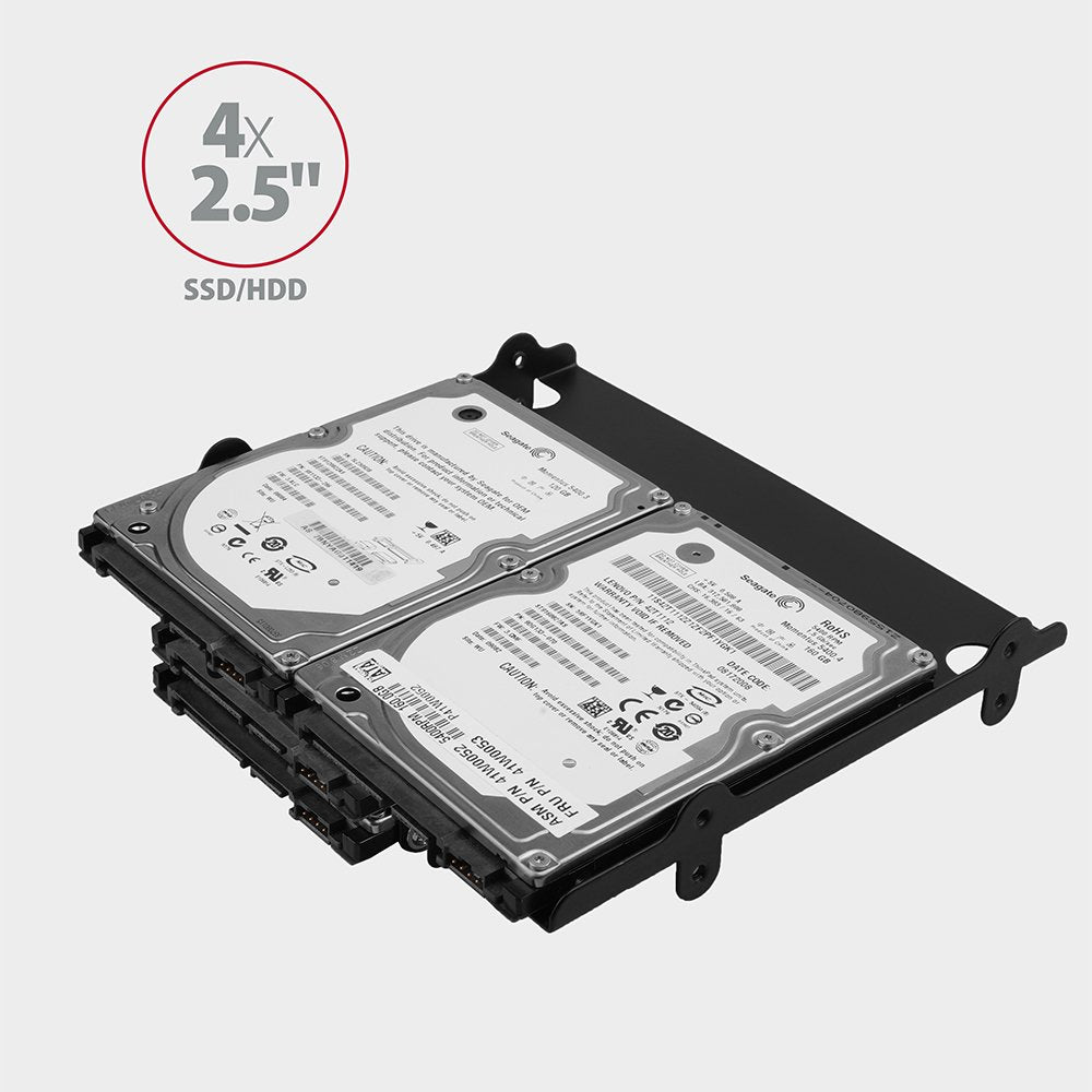 Axagon Rhd-435, Marco De Metal Para 4x 2.5 O 2x 2.5 Hdd / Ssd Y 1x 3.5 Hdd Hasta 5.25 Posicion