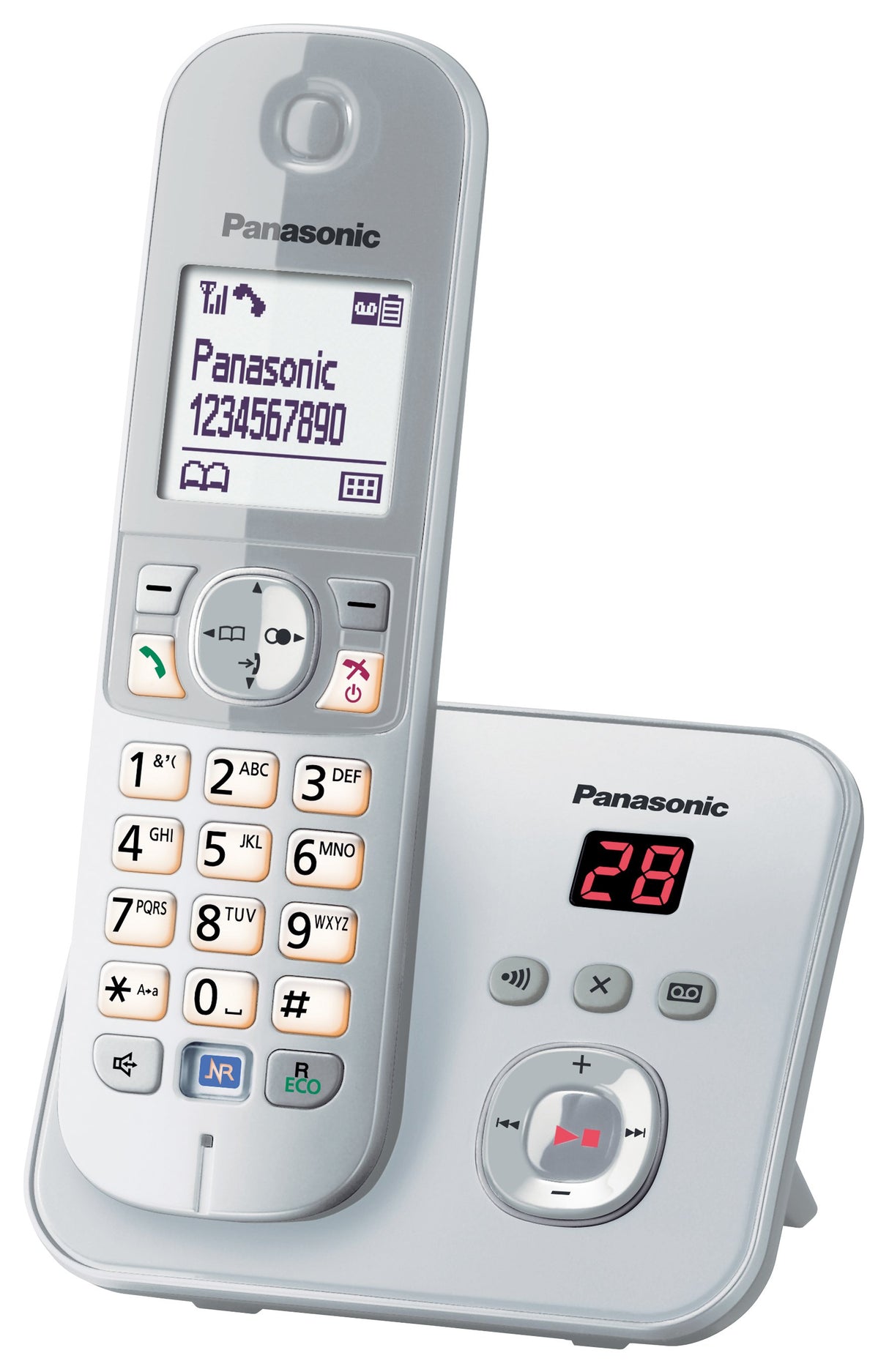 EAN 5025232731787 - Panasonic KX-TG6821GS teléfono Teléfono DECT Identificador de llamadas Plata imagen 1