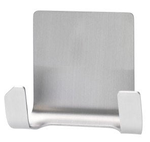 Tesa Gancho Adhesivo Doble (Acero) + Tiras, Resistentes Al Agua