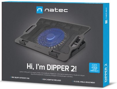 EAN 5901969445671 - NATEC DIPPER 2 almohadilla fría 43,9 cm (17.3") 650 RPM Negro imagen 10