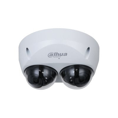 Dahua Ipc-Hdbw5441f-As-E2-0280b Cámara Ip Conteo De Personas H265 2x4mp Dual-Directional Wdr Ir30m 2.8mm Ip67 Ik10 Poe Audio Mic E/S Ai