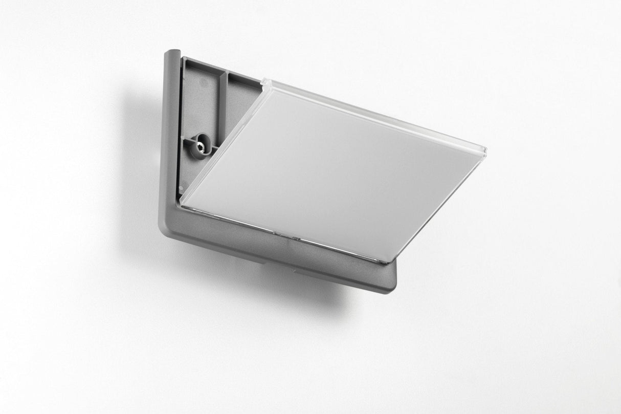 Letrero Puerta Durable Clcksign149x52.5 Pegado Tornillos Grafito