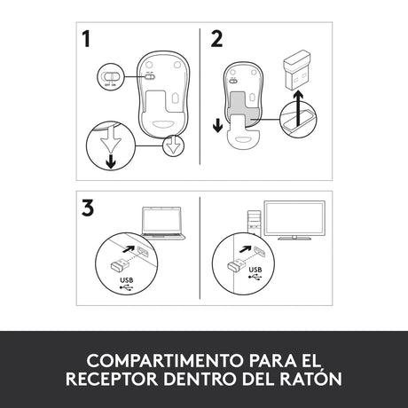 EAN 5099206027282 - Logitech 910-002238 ratón Oficina Ambidextro RF inalámbrico Óptico 1000 DPI imagen 15