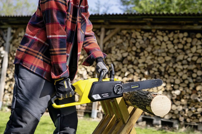 Kärcher Cns 36-35 Battery Negro, Amarillo, Motosierra (Amarillo/Negro, Sin Escobillas, 30 Cm, 35 Cm, 1,1 Mm, 21 M/S, 76,2 / 8 Mm (3 / 8"))