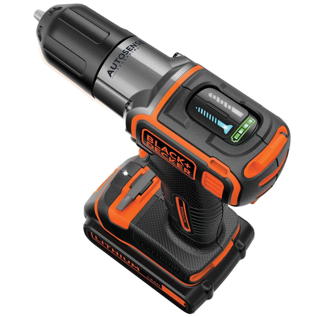 Taladro Black & Decker Asd18kb-Qw Negro, Naranja