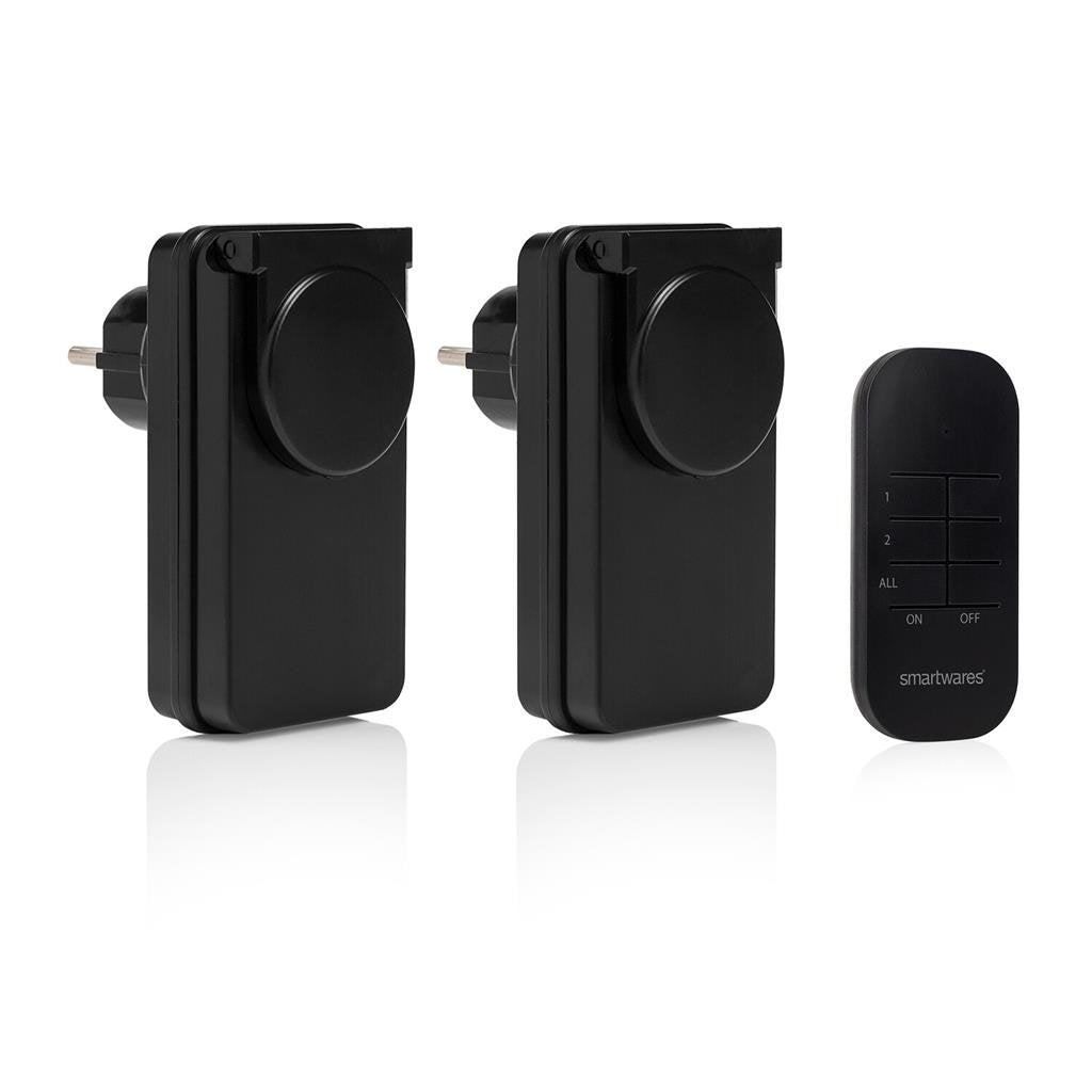 Set De Interruptores Para Exterior Smartwares Sh4-99654 Negros