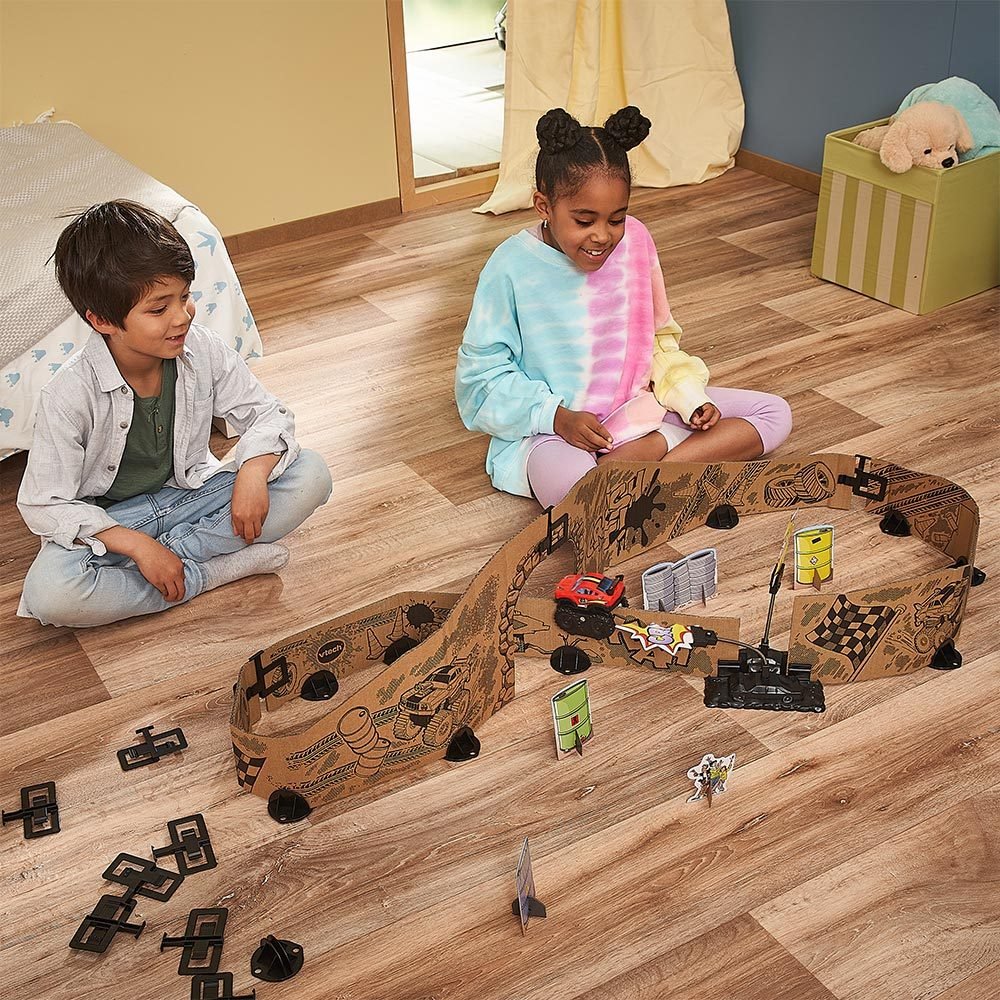 Vtech Car-Board Racers-Monster Adventure Set, Ferrocarril 80-563904