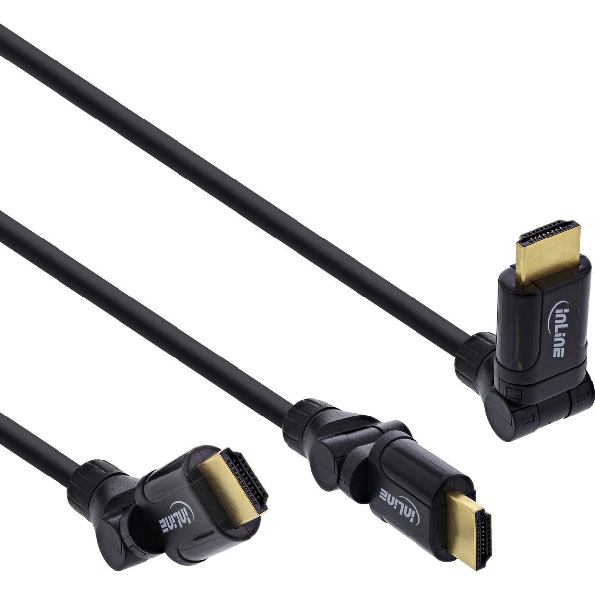 Inline Hdmi Angle Plug 180° De Con Ethernet A A A 0,5 M