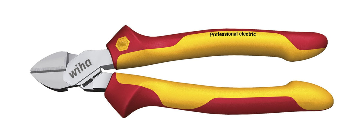 Wiha Professional Cortadores Laterales Eléctricos, Alicates De Corte Rojo/Amarillo, Con Dynamicjoint 43463