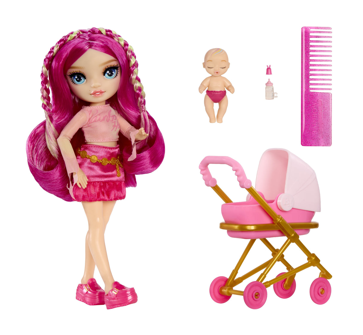 Mga Entertainment Mga Rainbow High Jr High Babysitters Fashion Doll- Stella 248484-Euc
