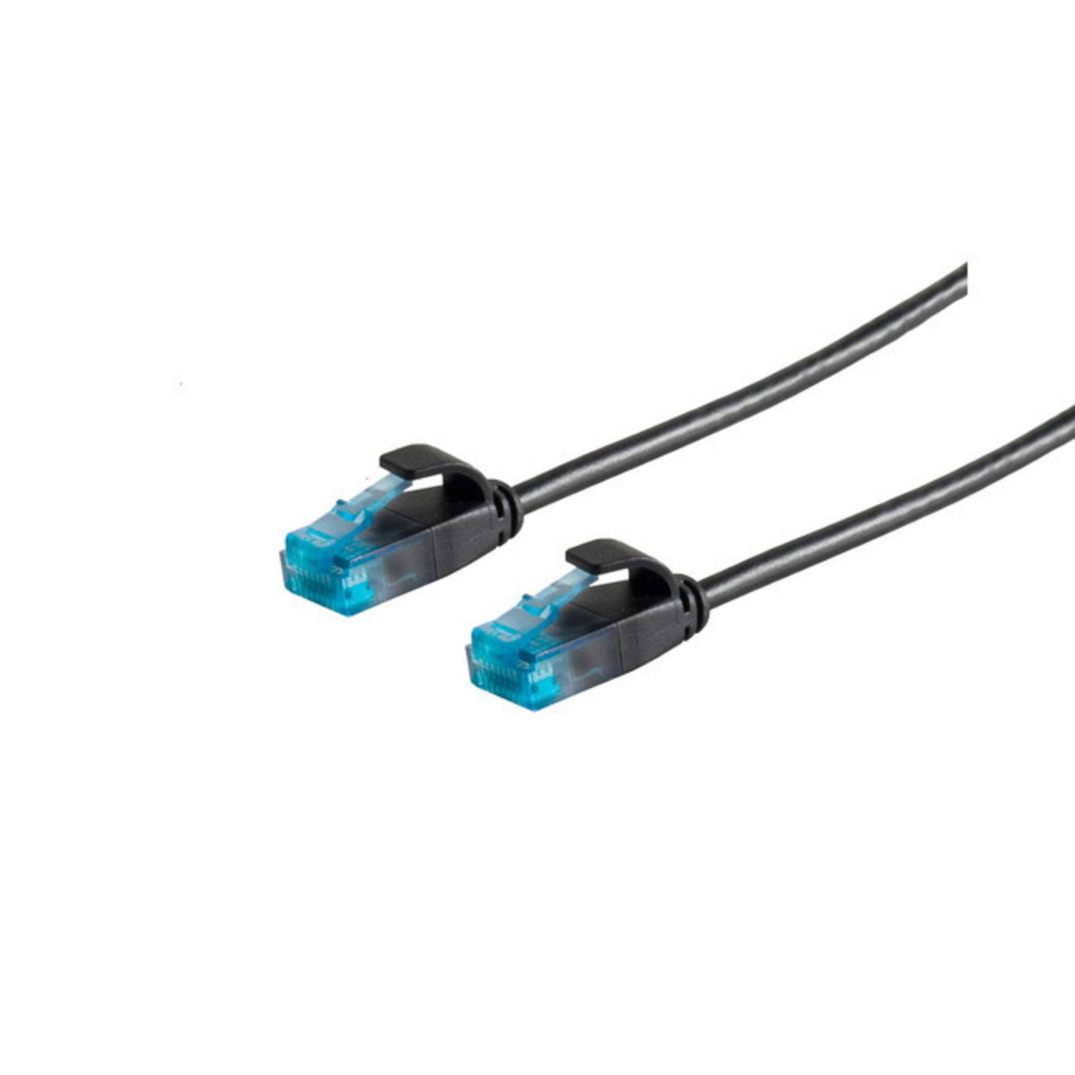 Cable De Red Tp Cat.6 U / Utp Delgado Negro 10.0 M