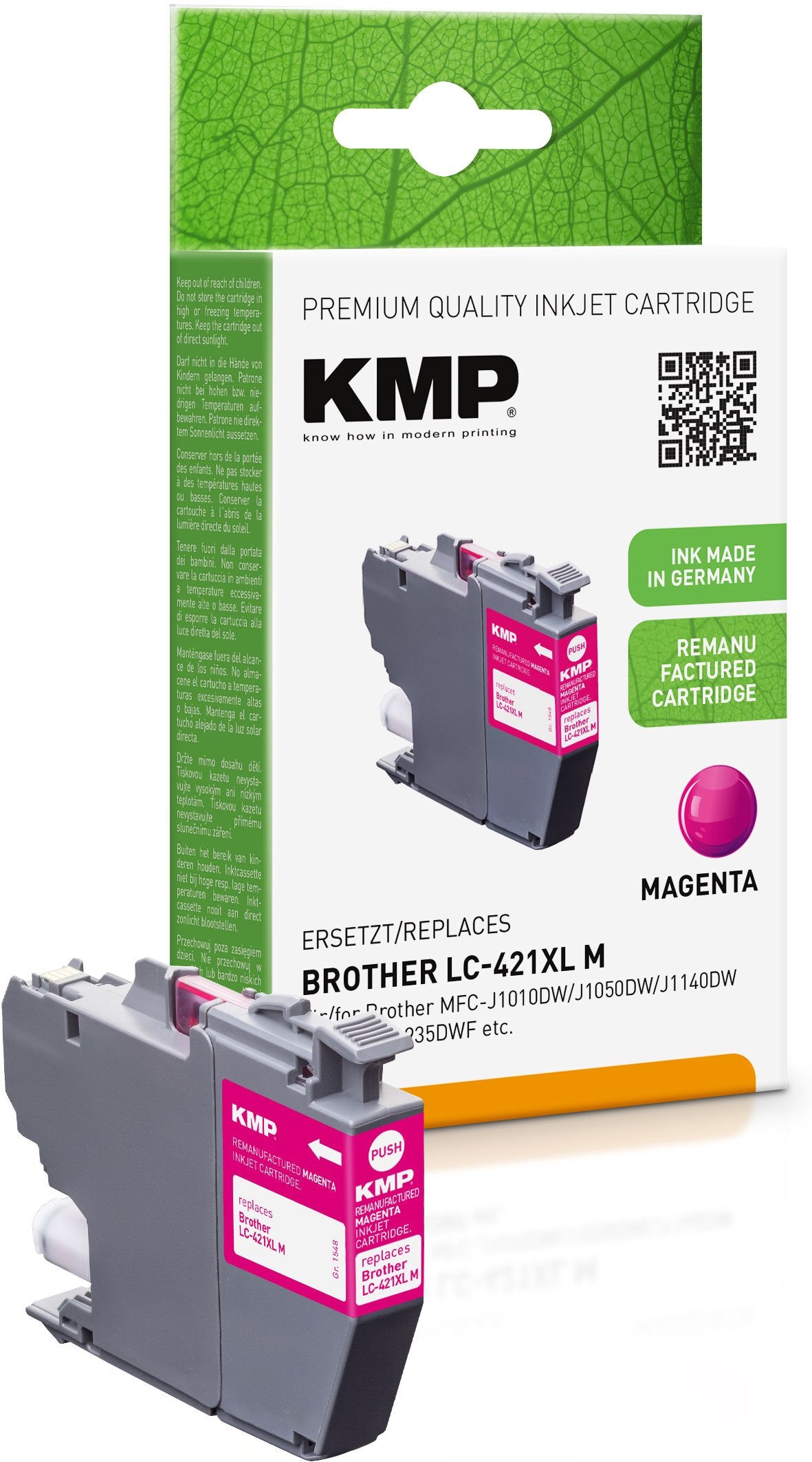 EAN 4011324001563 - KMP 1548,4006 cartucho de tinta 1 pieza(s) Original Magenta imagen 1