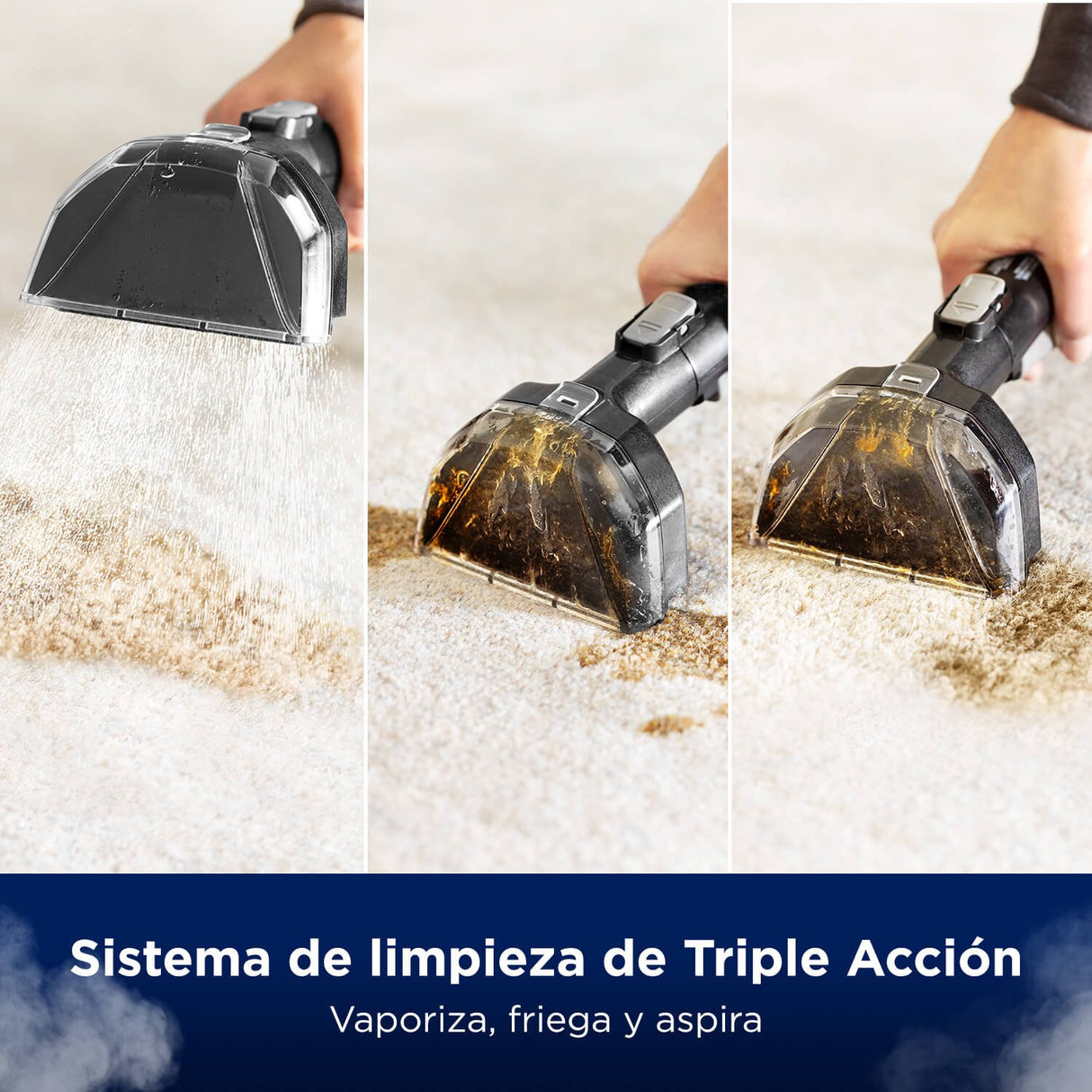 EAN 11120272123 - Bissell SpotClean Hydrosteam Select Limpiador a vapor de cilindro 1,9 L 1000 W Negro imagen 5