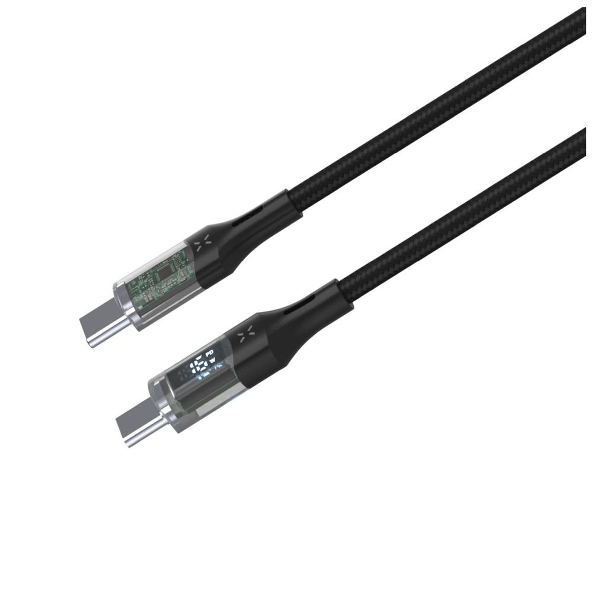 Cable Fixed Usb-C Usb-C With Display, Pd Support, 1.2m, Usb 2.0, 100w, Black
