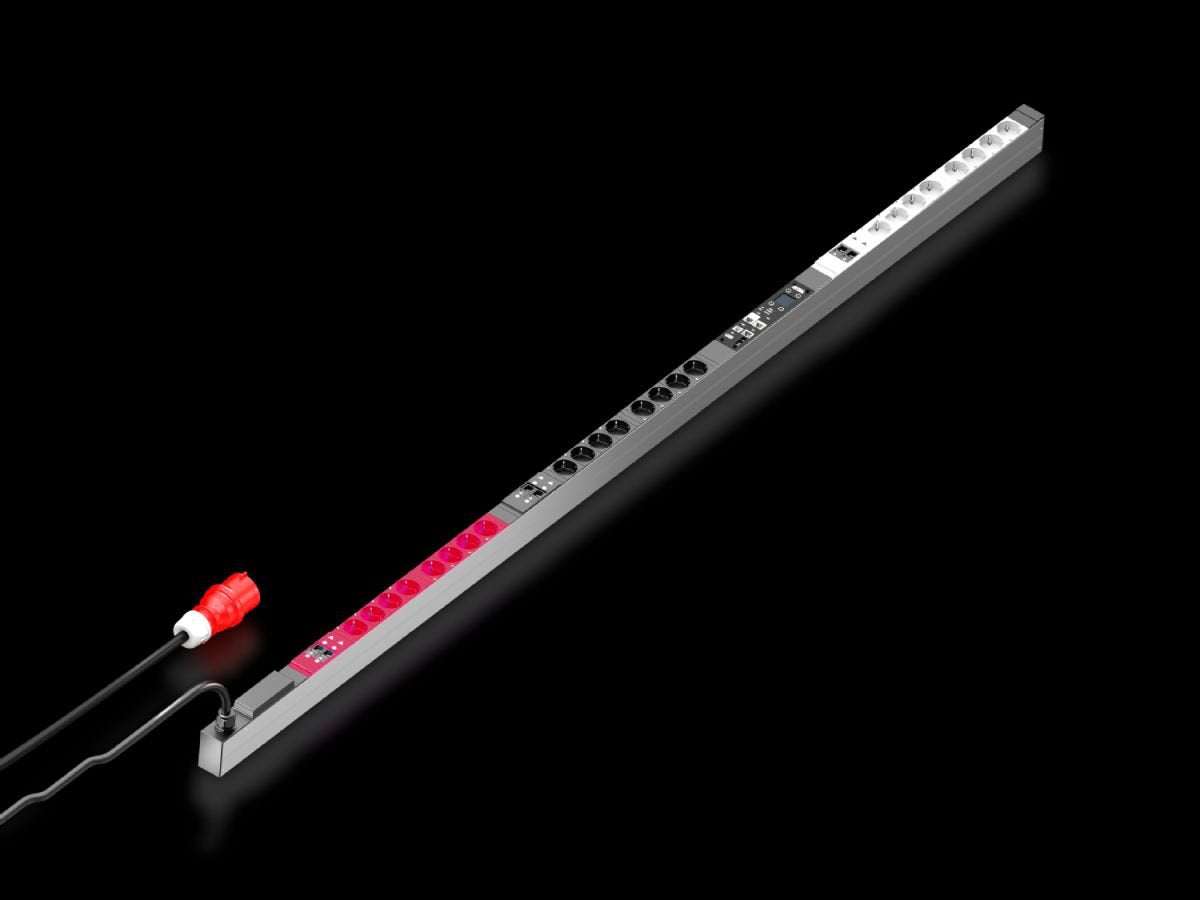 Rittal Pdu Con Contador 32a 3p Cee 24 X Cee7 3 Schuko