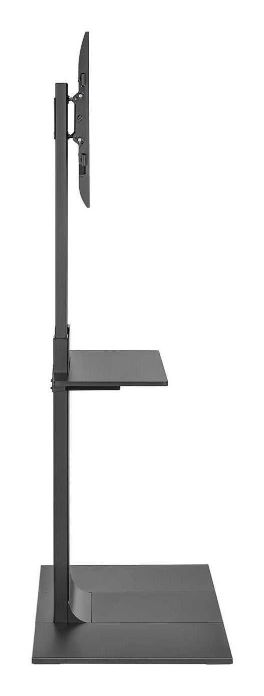 Aisens Soporte De Suelo Con Bandeja Dvd Para Monitor/Tv 50kg De 37-86, Negro