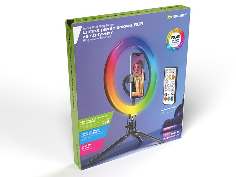 Tracer Ring 26cm Rgb Mini Tripod Ring Lamp