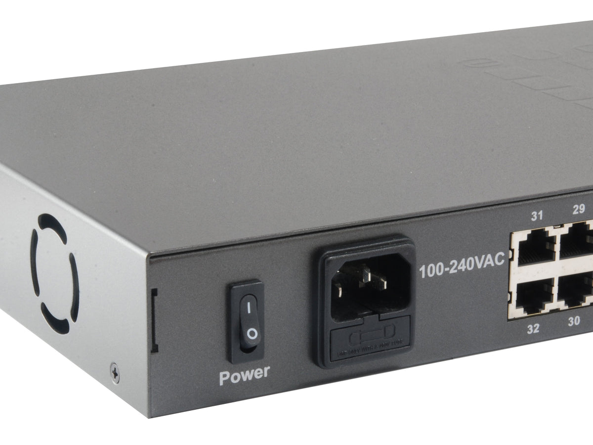 EAN 4015867203286 - LevelOne FGP-3400W760 switch No administrado Fast Ethernet (10/100) Energía sobre Ethernet (PoE) Negro imagen 3